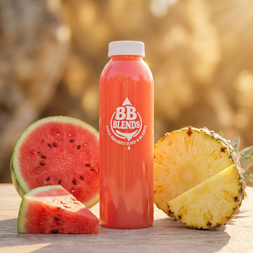 Pineapple And Black Seeded Watermelon