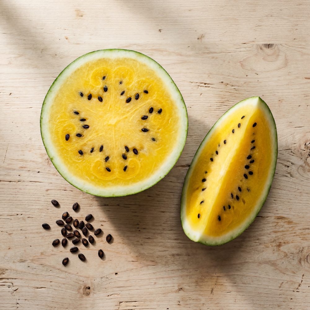 Yellow Black Seeded Watermelon